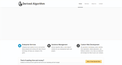 Desktop Screenshot of derivedalgorithm.com